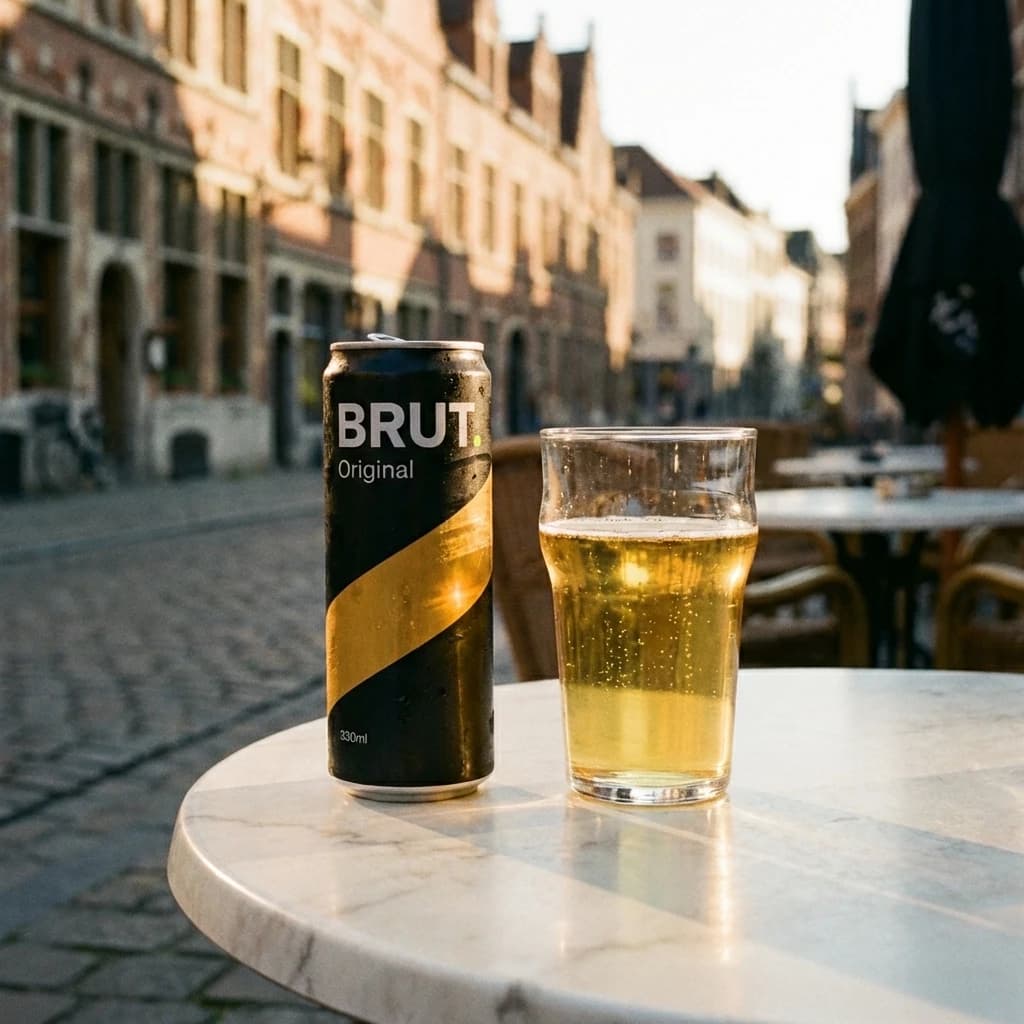 BRUT. Original dry craft cider lifestyle photo