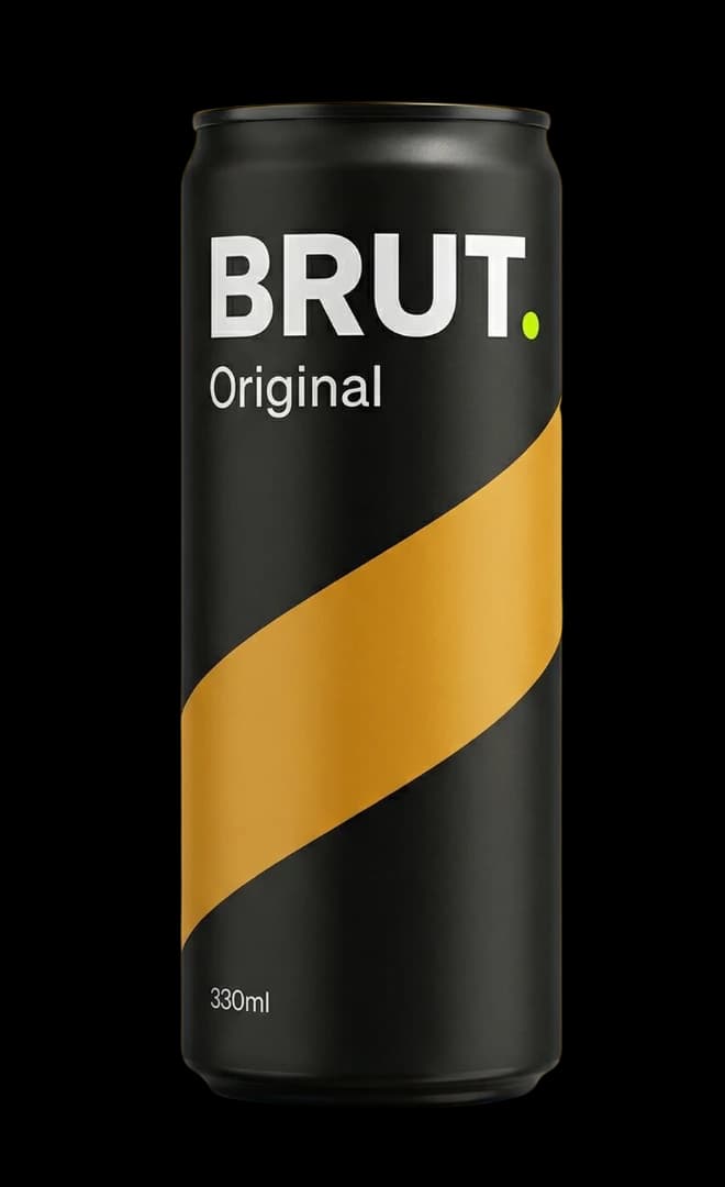 BRUT. Original — Zero cukru. Pełnia smaku. — Puszka wytrawnego craft cydru